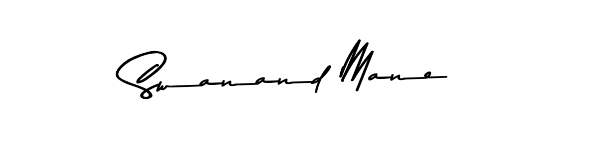 Use a signature maker to create a handwritten signature online. With this signature software, you can design (Asem Kandis PERSONAL USE) your own signature for name Swanand Mane. Swanand Mane signature style 9 images and pictures png