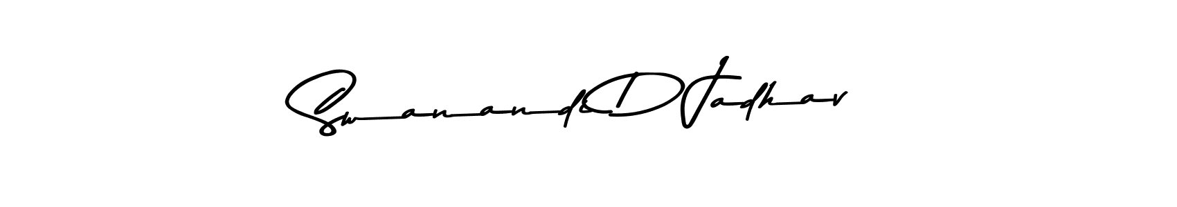 Here are the top 10 professional signature styles for the name Swanandi D Jadhav. These are the best autograph styles you can use for your name. Swanandi D Jadhav signature style 9 images and pictures png
