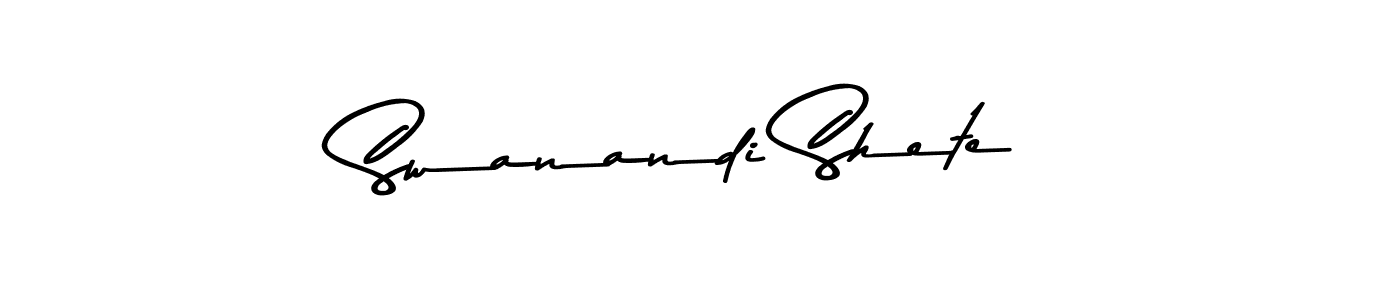 Design your own signature with our free online signature maker. With this signature software, you can create a handwritten (Asem Kandis PERSONAL USE) signature for name Swanandi Shete. Swanandi Shete signature style 9 images and pictures png