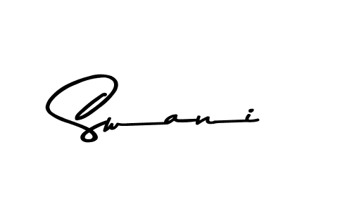 You should practise on your own different ways (Asem Kandis PERSONAL USE) to write your name (Swani) in signature. don't let someone else do it for you. Swani signature style 9 images and pictures png