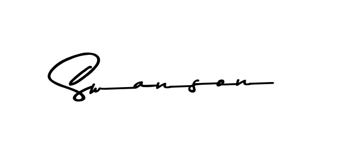 Swanson stylish signature style. Best Handwritten Sign (Asem Kandis PERSONAL USE) for my name. Handwritten Signature Collection Ideas for my name Swanson. Swanson signature style 9 images and pictures png