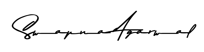 A modern signature idea for name Swapna Agarwal using Asem Kandis PERSONAL USE font. Clean strokes and elegant curves make it stand out instantly. Swapna Agarwal signature style 9 images and pictures png