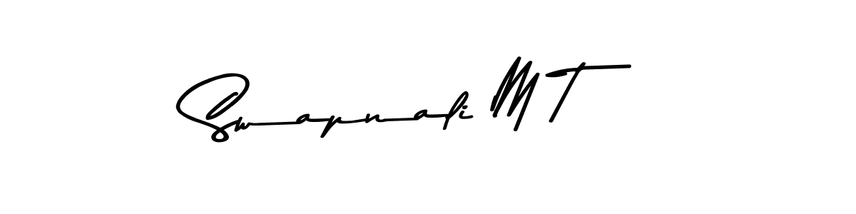 Asem Kandis PERSONAL USE is a professional signature style that is perfect for those who want to add a touch of class to their signature. It is also a great choice for those who want to make their signature more unique. Get Swapnali M T name to fancy signature for free. Swapnali M T signature style 9 images and pictures png