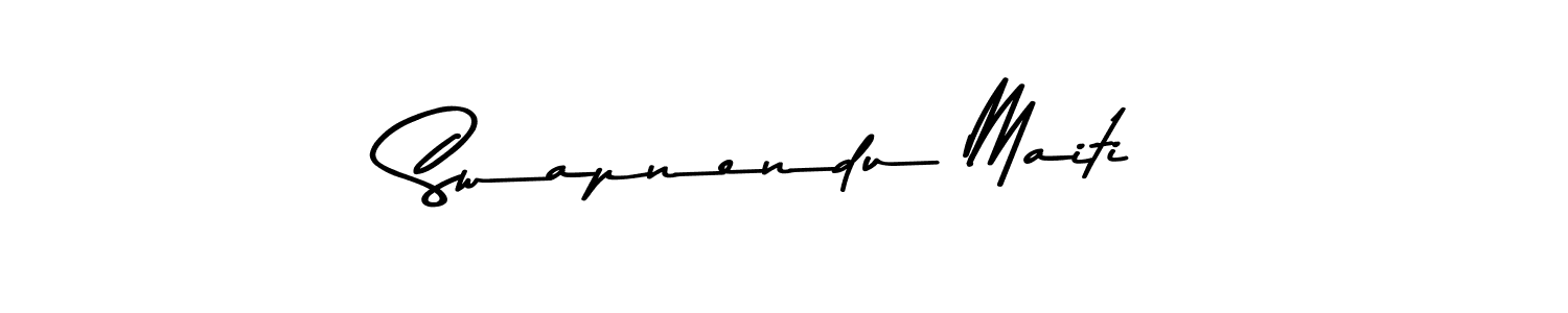 The best way (Asem Kandis PERSONAL USE) to make a short signature is to pick only two or three words in your name. The name Swapnendu Maiti include a total of six letters. For converting this name. Swapnendu Maiti signature style 9 images and pictures png