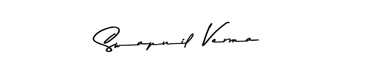 Create a beautiful signature design for name Swapnil  Verma. With this signature (Asem Kandis PERSONAL USE) fonts, you can make a handwritten signature for free. Swapnil  Verma signature style 9 images and pictures png