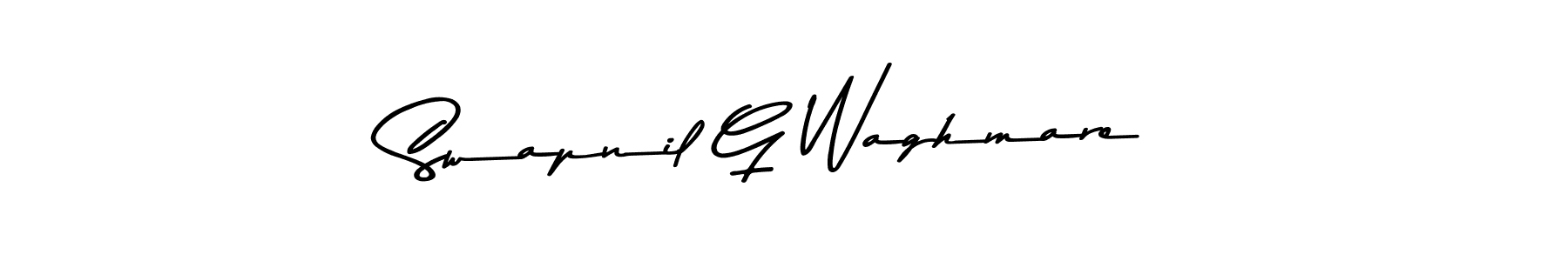 Use a signature maker to create a handwritten signature online. With this signature software, you can design (Asem Kandis PERSONAL USE) your own signature for name Swapnil G Waghmare. Swapnil G Waghmare signature style 9 images and pictures png