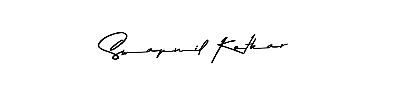 Create a beautiful signature design for name Swapnil Kotkar. With this signature (Asem Kandis PERSONAL USE) fonts, you can make a handwritten signature for free. Swapnil Kotkar signature style 9 images and pictures png