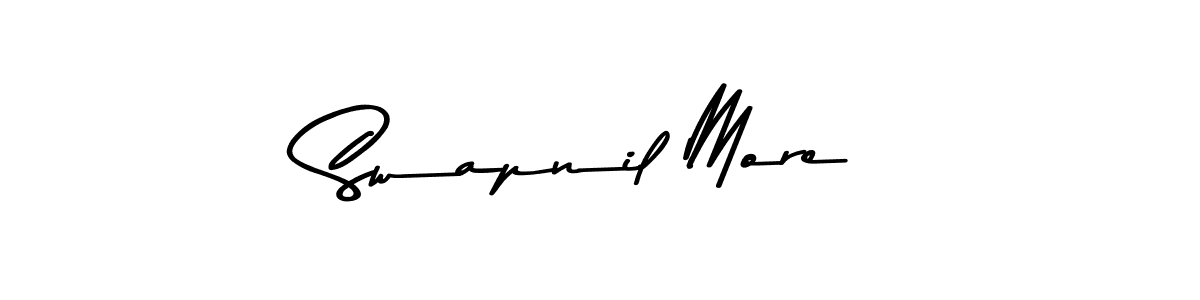 This is the best signature style for the Swapnil More name. Also you like these signature font (Asem Kandis PERSONAL USE). Mix name signature. Swapnil More signature style 9 images and pictures png