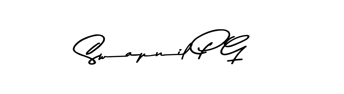 Also You can easily find your signature by using the search form. We will create Swapnil P G name handwritten signature images for you free of cost using Asem Kandis PERSONAL USE sign style. Swapnil P G signature style 9 images and pictures png