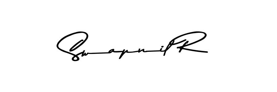 Asem Kandis PERSONAL USE is a professional signature style that is perfect for those who want to add a touch of class to their signature. It is also a great choice for those who want to make their signature more unique. Get Swapnil R name to fancy signature for free. Swapnil R signature style 9 images and pictures png