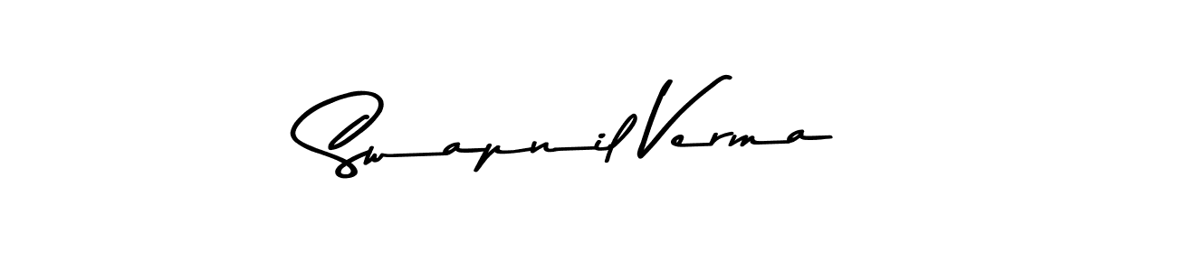 Make a beautiful signature design for name Swapnil Verma. With this signature (Asem Kandis PERSONAL USE) style, you can create a handwritten signature for free. Swapnil Verma signature style 9 images and pictures png