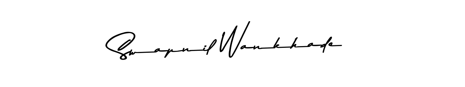 Swapnil Wankhade stylish signature style. Best Handwritten Sign (Asem Kandis PERSONAL USE) for my name. Handwritten Signature Collection Ideas for my name Swapnil Wankhade. Swapnil Wankhade signature style 9 images and pictures png