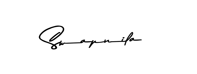 Use a signature maker to create a handwritten signature online. With this signature software, you can design (Asem Kandis PERSONAL USE) your own signature for name Swapnila. Swapnila signature style 9 images and pictures png