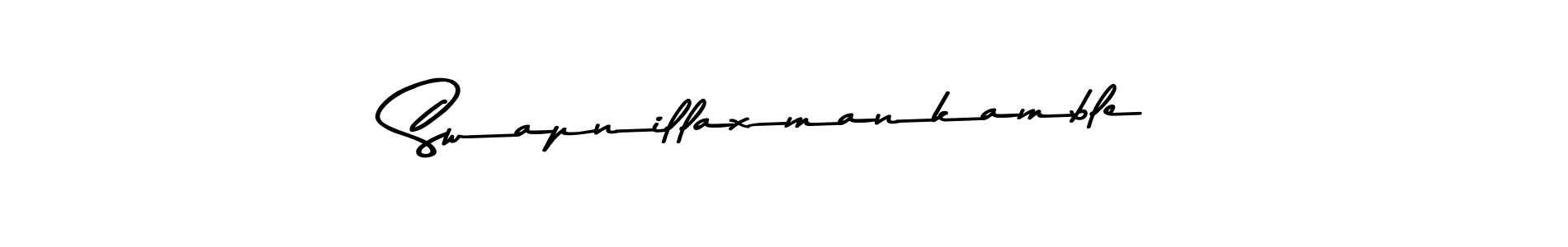 Make a beautiful signature design for name Swapnillaxmankamble. With this signature (Asem Kandis PERSONAL USE) style, you can create a handwritten signature for free. Swapnillaxmankamble signature style 9 images and pictures png