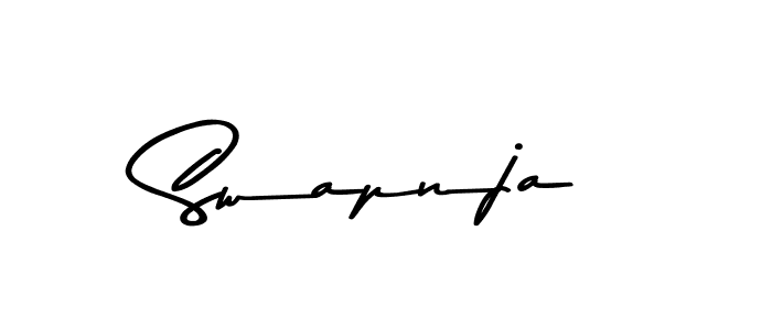 Create a beautiful signature design for name Swapnja. With this signature (Asem Kandis PERSONAL USE) fonts, you can make a handwritten signature for free. Swapnja signature style 9 images and pictures png