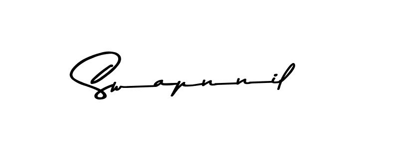 Use a signature maker to create a handwritten signature online. With this signature software, you can design (Asem Kandis PERSONAL USE) your own signature for name Swapnnil. Swapnnil signature style 9 images and pictures png