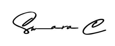 Achieve flawless digital penmanship with Swara C name in Asem Kandis PERSONAL USE font. The perfect tool for creating online signatures. Swara C signature style 9 images and pictures png