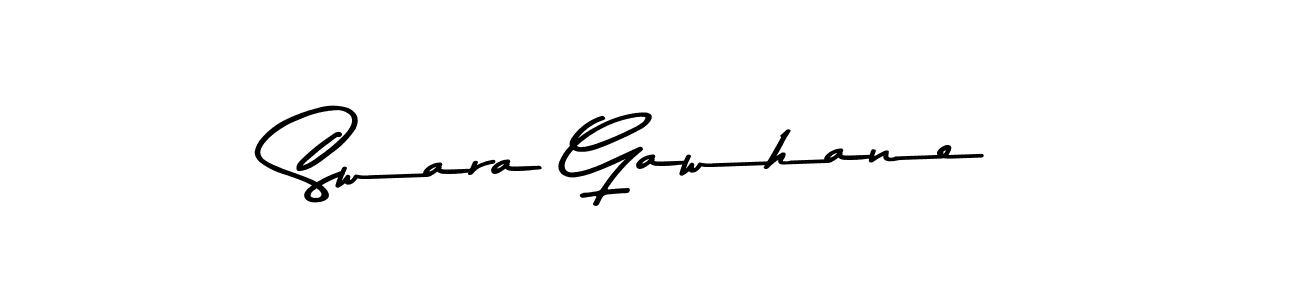 Design your own signature with our free online signature maker. With this signature software, you can create a handwritten (Asem Kandis PERSONAL USE) signature for name Swara Gawhane. Swara Gawhane signature style 9 images and pictures png