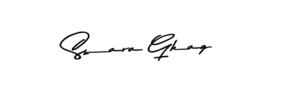 Design your own signature with our free online signature maker. With this signature software, you can create a handwritten (Asem Kandis PERSONAL USE) signature for name Swara Ghag. Swara Ghag signature style 9 images and pictures png