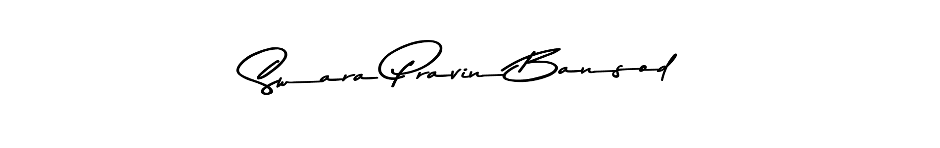 Here are the top 10 professional signature styles for the name Swara Pravin Bansod. These are the best autograph styles you can use for your name. Swara Pravin Bansod signature style 9 images and pictures png