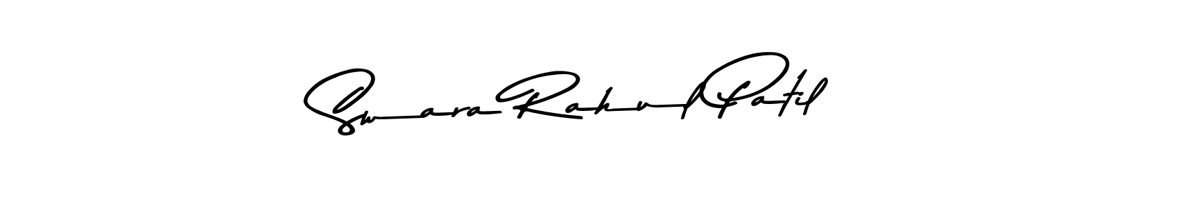 Make a beautiful signature design for name Swara Rahul Patil. With this signature (Asem Kandis PERSONAL USE) style, you can create a handwritten signature for free. Swara Rahul Patil signature style 9 images and pictures png