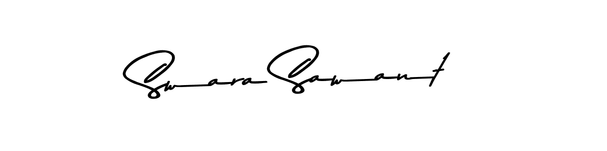 Create a beautiful signature design for name Swara Sawant. With this signature (Asem Kandis PERSONAL USE) fonts, you can make a handwritten signature for free. Swara Sawant signature style 9 images and pictures png