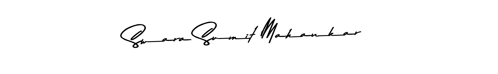 Similarly Asem Kandis PERSONAL USE is the best handwritten signature design. Signature creator online .You can use it as an online autograph creator for name Swara Sumit Mahankar. Swara Sumit Mahankar signature style 9 images and pictures png