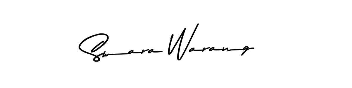 Use a signature maker to create a handwritten signature online. With this signature software, you can design (Asem Kandis PERSONAL USE) your own signature for name Swara Warang. Swara Warang signature style 9 images and pictures png