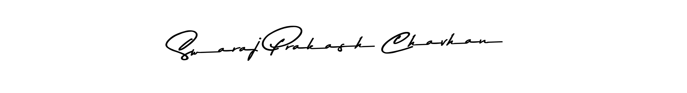 Design your own signature with our free online signature maker. With this signature software, you can create a handwritten (Asem Kandis PERSONAL USE) signature for name Swaraj Prakash Chavhan. Swaraj Prakash Chavhan signature style 9 images and pictures png
