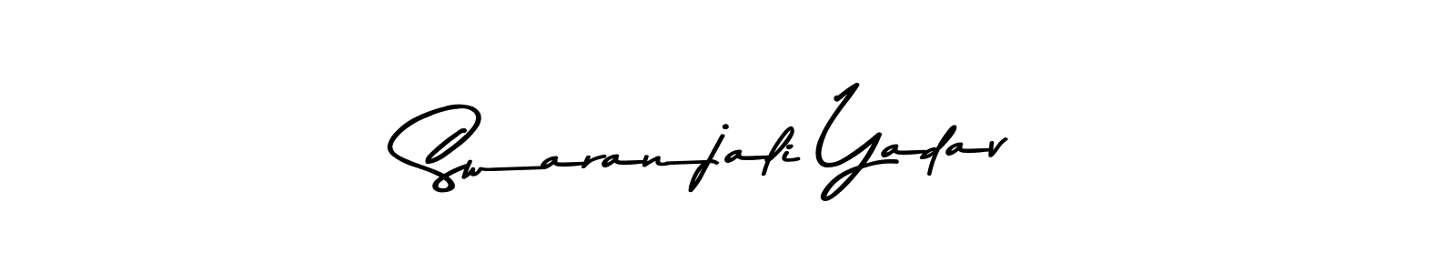 The best way (Asem Kandis PERSONAL USE) to make a short signature is to pick only two or three words in your name. The name Swaranjali Yadav include a total of six letters. For converting this name. Swaranjali Yadav signature style 9 images and pictures png