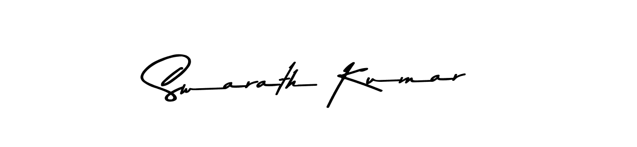 Create a beautiful signature design for name Swarath Kumar. With this signature (Asem Kandis PERSONAL USE) fonts, you can make a handwritten signature for free. Swarath Kumar signature style 9 images and pictures png