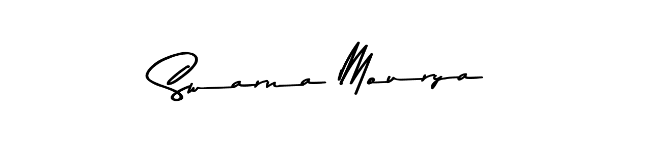 Similarly Asem Kandis PERSONAL USE is the best handwritten signature design. Signature creator online .You can use it as an online autograph creator for name Swarna Mourya. Swarna Mourya signature style 9 images and pictures png