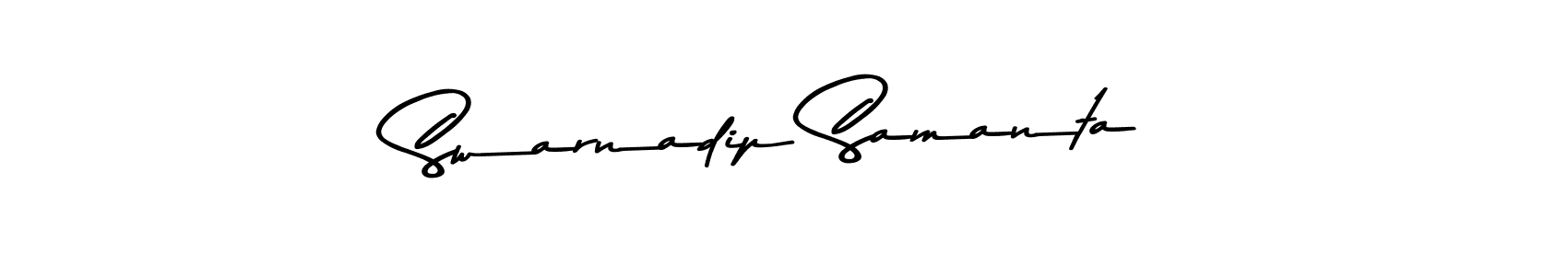 Design your own signature with our free online signature maker. With this signature software, you can create a handwritten (Asem Kandis PERSONAL USE) signature for name Swarnadip Samanta. Swarnadip Samanta signature style 9 images and pictures png