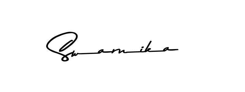 Use a signature maker to create a handwritten signature online. With this signature software, you can design (Asem Kandis PERSONAL USE) your own signature for name Swarnika. Swarnika signature style 9 images and pictures png