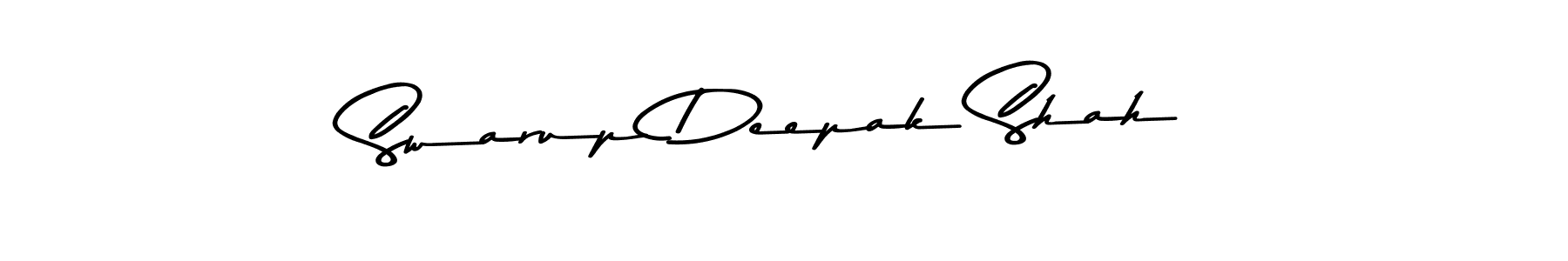 Also You can easily find your signature by using the search form. We will create Swarup Deepak Shah name handwritten signature images for you free of cost using Asem Kandis PERSONAL USE sign style. Swarup Deepak Shah signature style 9 images and pictures png