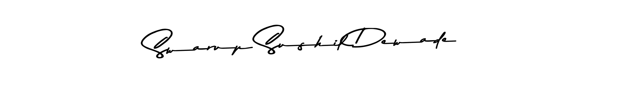 This is the best signature style for the Swarup Sushil Dewade name. Also you like these signature font (Asem Kandis PERSONAL USE). Mix name signature. Swarup Sushil Dewade signature style 9 images and pictures png