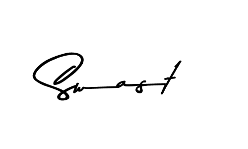 It looks lik you need a new signature style for name Swast. Design unique handwritten (Asem Kandis PERSONAL USE) signature with our free signature maker in just a few clicks. Swast signature style 9 images and pictures png