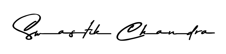 Looking for an artistic signature for Swastik Chandra? The Asem Kandis PERSONAL USE calligraphy style gives a sophisticated flow suitable for business cards and emails. Swastik Chandra signature style 9 images and pictures png