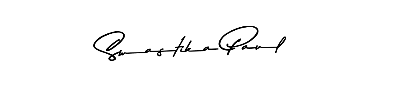 Design your own signature with our free online signature maker. With this signature software, you can create a handwritten (Asem Kandis PERSONAL USE) signature for name Swastika Paul. Swastika Paul signature style 9 images and pictures png