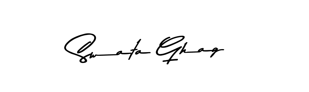 Swata Ghag stylish signature style. Best Handwritten Sign (Asem Kandis PERSONAL USE) for my name. Handwritten Signature Collection Ideas for my name Swata Ghag. Swata Ghag signature style 9 images and pictures png