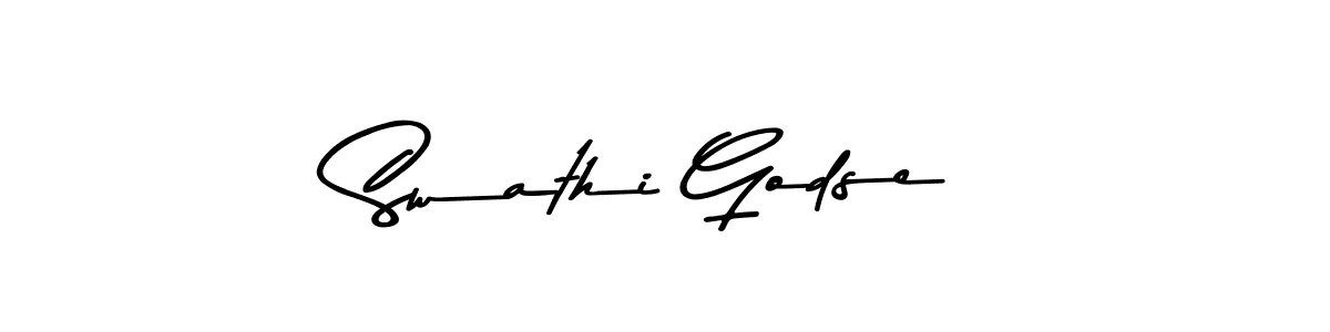 if you are searching for the best signature style for your name Swathi Godse. so please give up your signature search. here we have designed multiple signature styles  using Asem Kandis PERSONAL USE. Swathi Godse signature style 9 images and pictures png