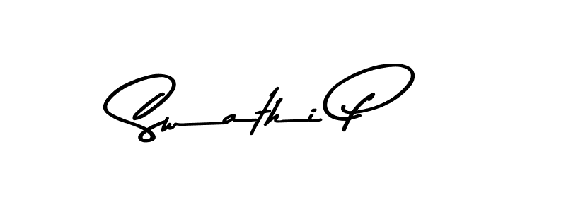 Make a beautiful signature design for name Swathi P. Use this online signature maker to create a handwritten signature for free. Swathi P signature style 9 images and pictures png