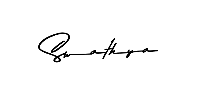 Create a beautiful signature design for name Swathya. With this signature (Asem Kandis PERSONAL USE) fonts, you can make a handwritten signature for free. Swathya signature style 9 images and pictures png