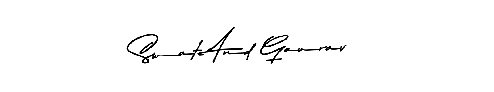 Check out images of Autograph of Swati And Gaurav name. Actor Swati And Gaurav Signature Style. Asem Kandis PERSONAL USE is a professional sign style online. Swati And Gaurav signature style 9 images and pictures png
