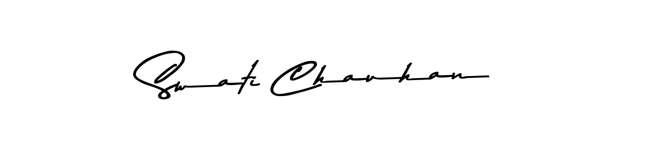 Use a signature maker to create a handwritten signature online. With this signature software, you can design (Asem Kandis PERSONAL USE) your own signature for name Swati Chauhan. Swati Chauhan signature style 9 images and pictures png
