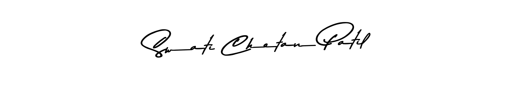 Design your own signature with our free online signature maker. With this signature software, you can create a handwritten (Asem Kandis PERSONAL USE) signature for name Swati Chetan Patil. Swati Chetan Patil signature style 9 images and pictures png