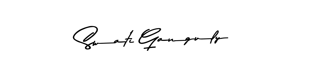 How to make Swati Ganguly name signature. Use Asem Kandis PERSONAL USE style for creating short signs online. This is the latest handwritten sign. Swati Ganguly signature style 9 images and pictures png