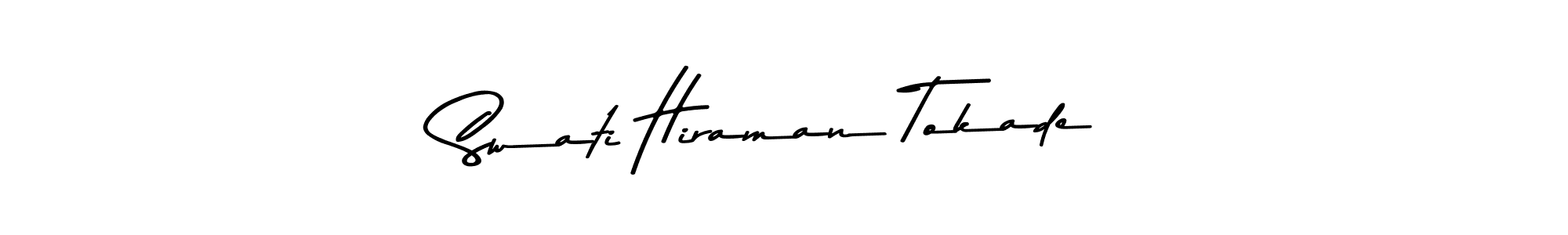 Make a beautiful signature design for name Swati Hiraman Tokade. Use this online signature maker to create a handwritten signature for free. Swati Hiraman Tokade signature style 9 images and pictures png