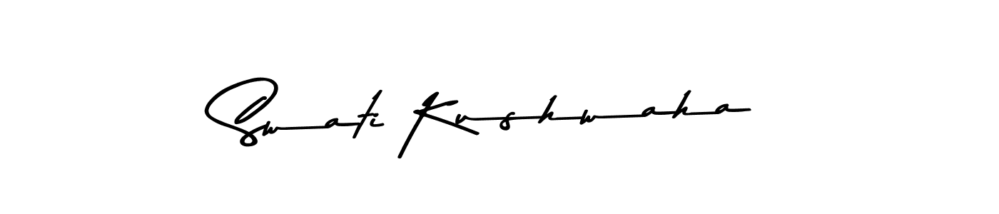Make a beautiful signature design for name Swati Kushwaha. With this signature (Asem Kandis PERSONAL USE) style, you can create a handwritten signature for free. Swati Kushwaha signature style 9 images and pictures png