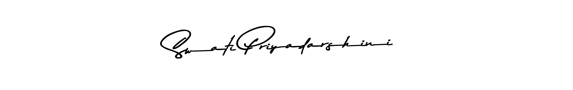 Create a beautiful signature design for name Swati Priyadarshini. With this signature (Asem Kandis PERSONAL USE) fonts, you can make a handwritten signature for free. Swati Priyadarshini signature style 9 images and pictures png